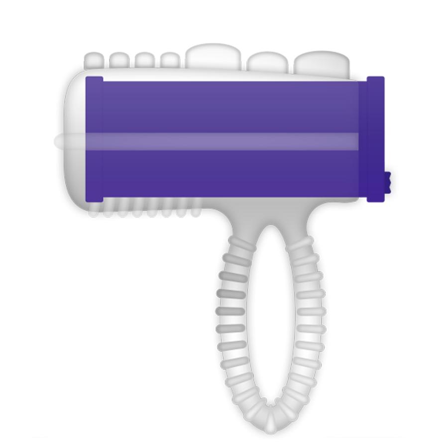 CASUAL LOVE - RING TONGUE VIBRATING PURPLE — zdjęcie 2