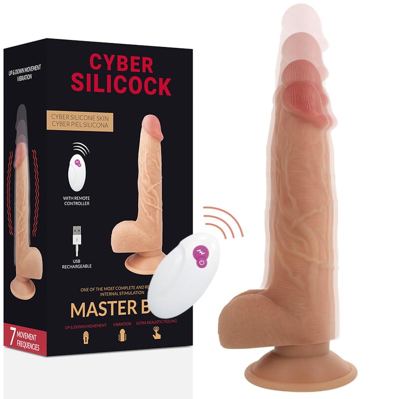 CYBER SILICOCK - REMOTE CONTROL REALISTIC MASTER BEN 23.88 CM -O- 4.3 CM — zdjęcie 2