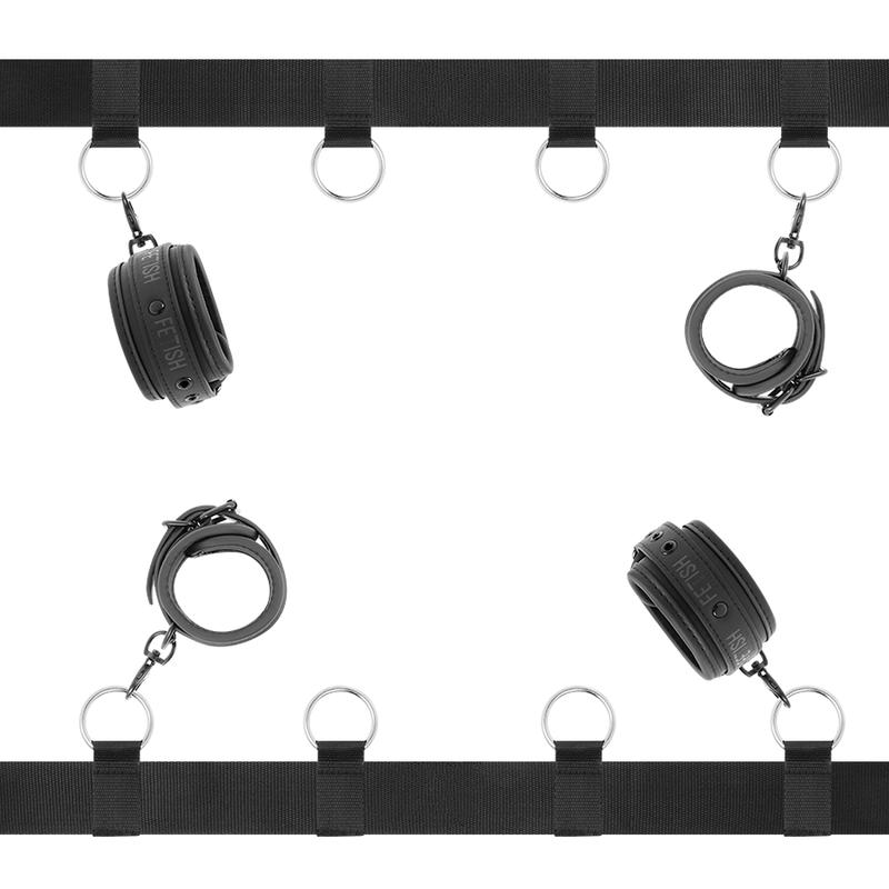 FETISH SUBMISSIVE - LUXURY BED TIES SET WITH NOPRENE LINING — zdjęcie 2