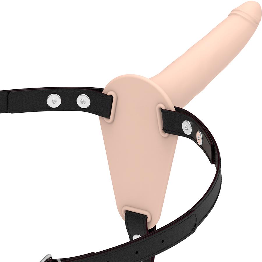 FETISH SUBMISSIVE HARNESS - FLESH SILICONE 15 CM — zdjęcie 2