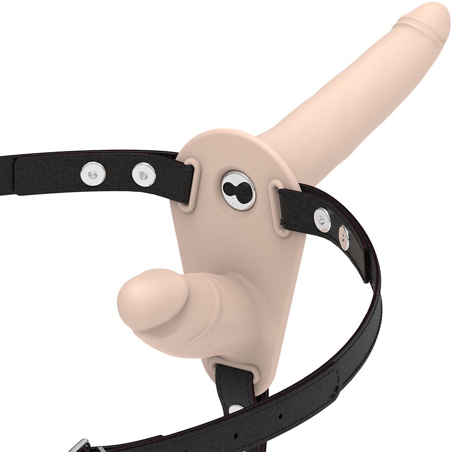 FETISH SUBMISSIVE HARNESS - DOUBLE PENETRATION FLESH UP VIBRATOR — zdjęcie 2