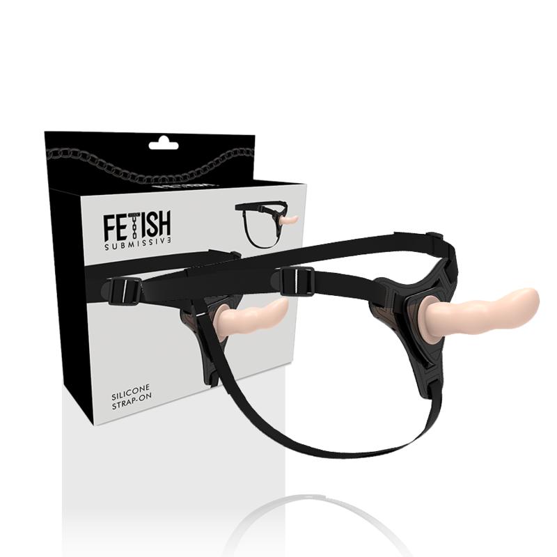 FETISH SUBMISSIVE HARNESS - FLESH SILICONE G-SPOT 12.5 CM — zdjęcie 2