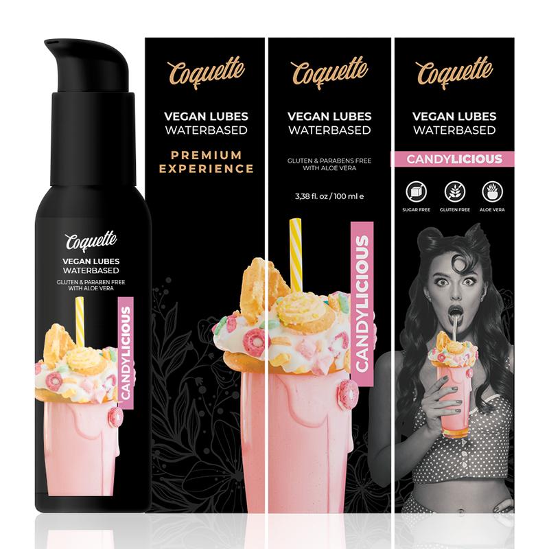 COQUETTE CHIC DESIRE - PREMIUM EXPERIENCE 100ML VEGAN LUBES CANDYLICIOUS — zdjęcie 2