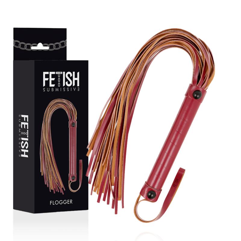 FETISH SUBMISSIVE DARK ROOM - VEGAN LEATHER WHIP — zdjęcie 2
