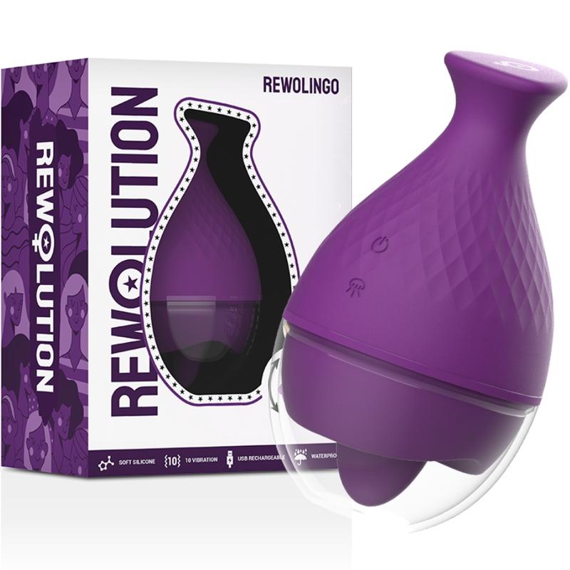 REWOLUTION - REWOLINGO VIBRATOR WITH TONGUE — zdjęcie 2