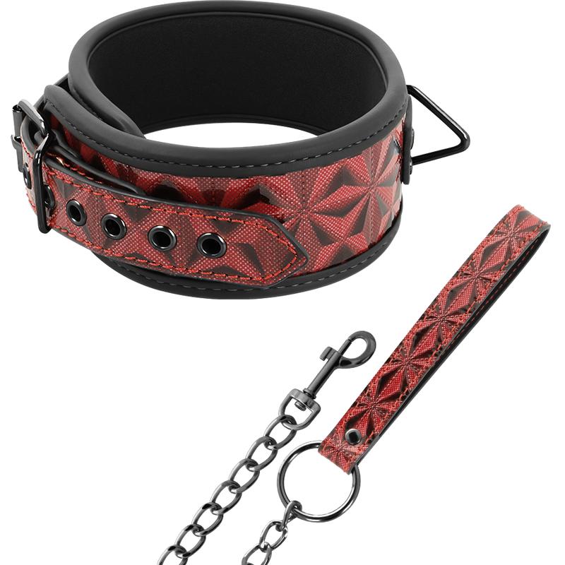 BEGME - RED EDITION PREMIUM VEGAN LEATHER COLLAR WITH NEOPRENE LINING — zdjęcie 2
