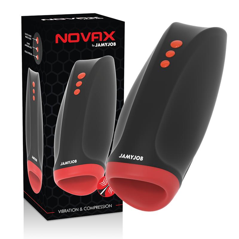JAMYJOB - NOVAX MASTURBATOR WITH VIBRATION AND COMPRESSION — zdjęcie 2