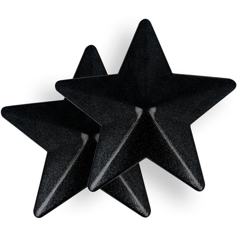 COQUETTE CHIC DESIRE - NIPPLE COVERS BLACK STARS — zdjęcie 2