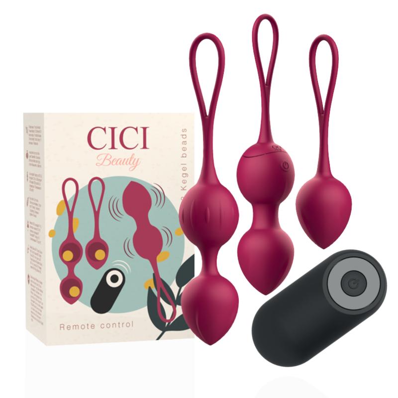 CICI BEAUTY - PREMIUM SILICONE 3 VIBRATING KEGEL BEADS REMOTE CONTROL — zdjęcie 2