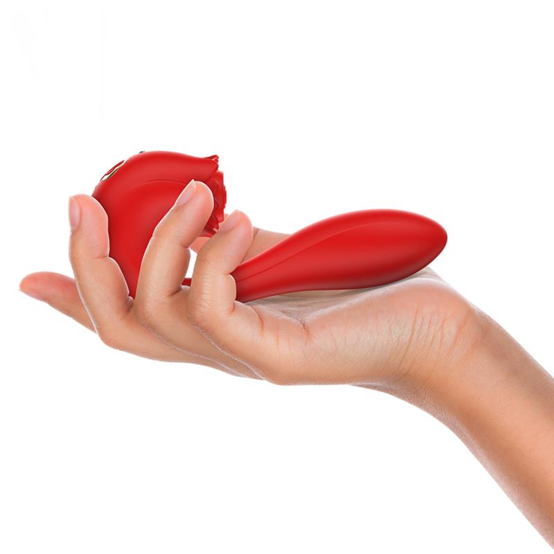 MIA - SELENA STIMULATOR VIBRATING + TAPPING RED — zdjęcie 2
