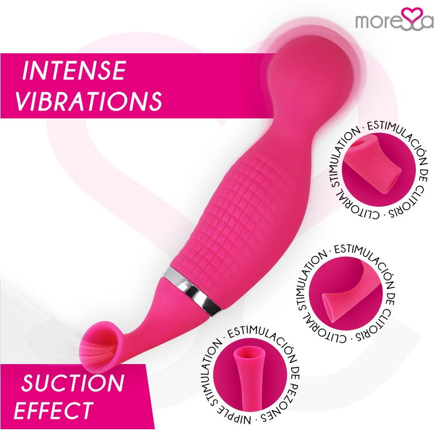 MORESSA - KIRK DUO SUCTION + MULTI-PERFORMANCE MASSAGER PREMIUM SILICONE RECHARGEABLE — zdjęcie 2