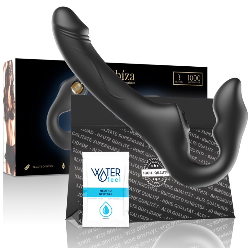 IBIZA - REMOTE CONTROL STRAPLESS VIBRATOR 3 MOTORS 1000 — zdjęcie 4