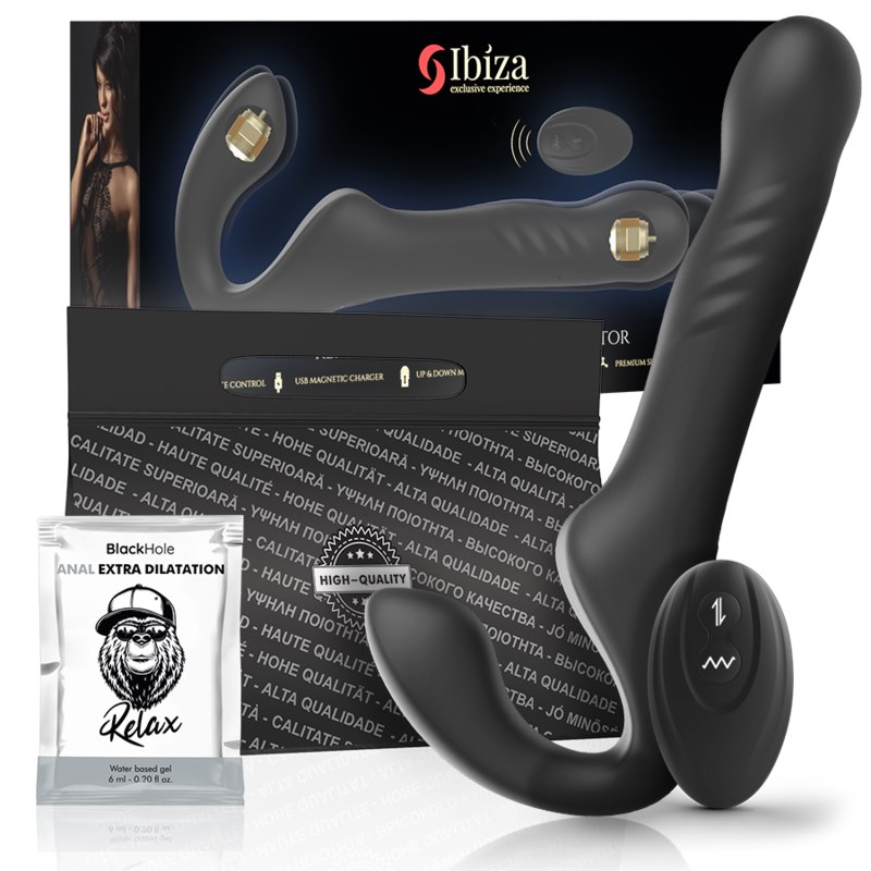 IBIZA - REMOTE CONTROL STRAPLESS VIBRATOR UP & DOWN — zdjęcie 2