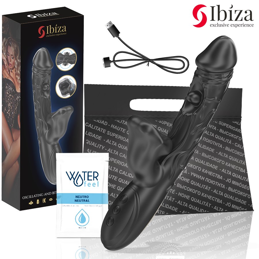 IBIZA - VIBRATOR AND CLITORIS STIMULATOR WITH BITING AND ROTATION EFFECT — zdjęcie 2