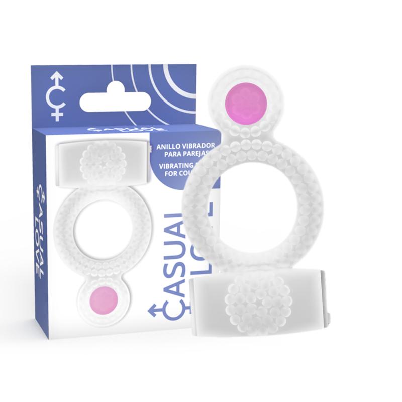 CASUAL LOVE - RING VIBRATING DOUBLE PLEASURE TRANSPARENT — zdjęcie 3
