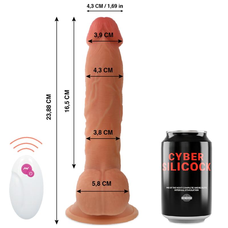 CYBER SILICOCK - REMOTE CONTROL REALISTIC MR JOHN 23.88 CM -O- 4.3 CM — zdjęcie 3