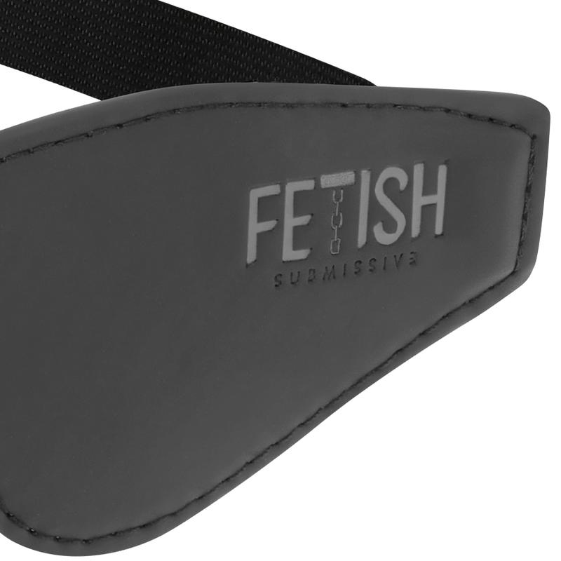 FETISH SUBMISSIVE - VEGAN LEATHER MASK WITH NOPRENE LINING — zdjęcie 3