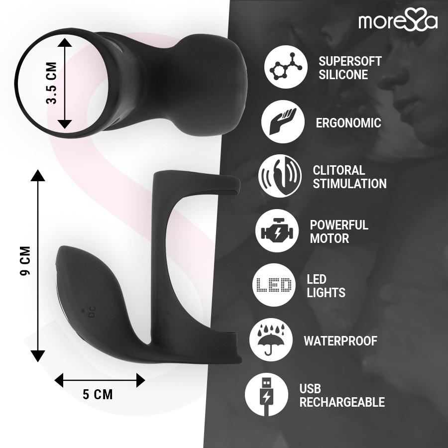 MORESSA - BRANDON VIBRATOR RING WITH COVER — zdjęcie 3