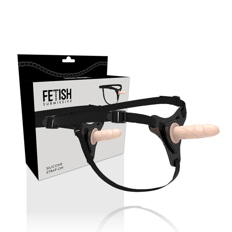 FETISH SUBMISSIVE HARNESS - FLESH REALISTIC SILICONE 12.5 CM — zdjęcie 3