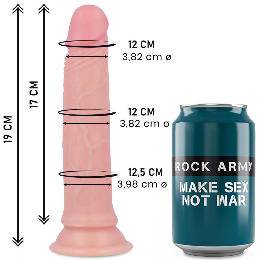 ROCK ARMY - ROCKARMY - ROCKARMY LIQUID SILICONE PREMIUM AVENGER REALISTIC 19 CM -O- 3.98 CM — zdjęcie 3
