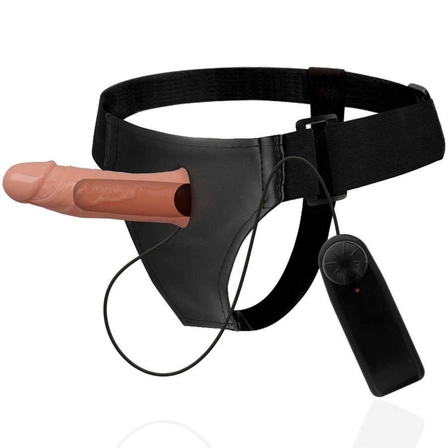 HARNESS ATTRACTION - GREGORY HOLLOW RNES WITH VIBRATOR 16.5 CM -O- 4.3 CM — zdjęcie 3