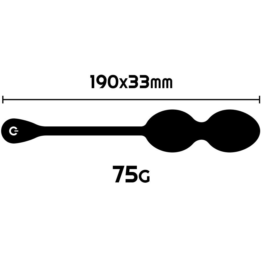 RITHUAL - NISHA RECHARGEABLE VIBRATING KEGEL BALLS BLACK — zdjęcie 3