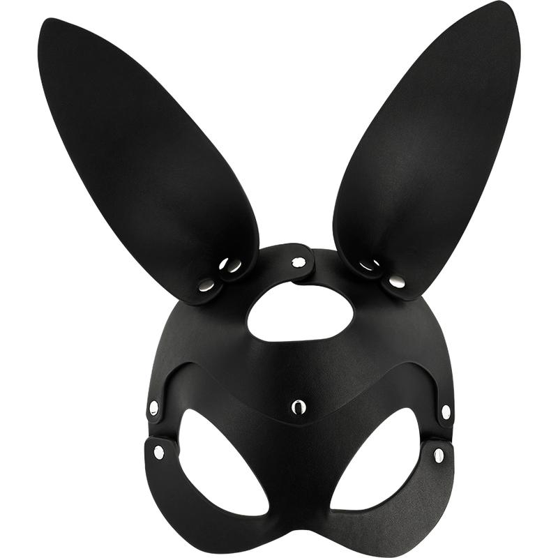 COQUETTE CHIC DESIRE - VEGAN LEATHER MASK WITH BUNNY EARS — zdjęcie 3