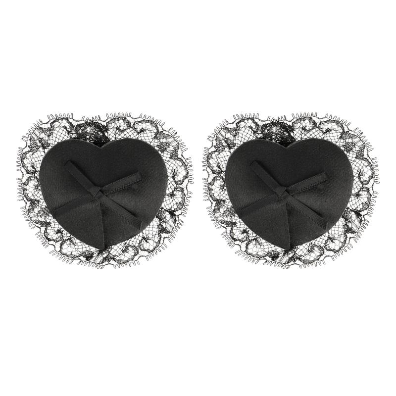COQUETTE CHIC DESIRE - NIPPLE COVERS LACE BLACK — zdjęcie 3