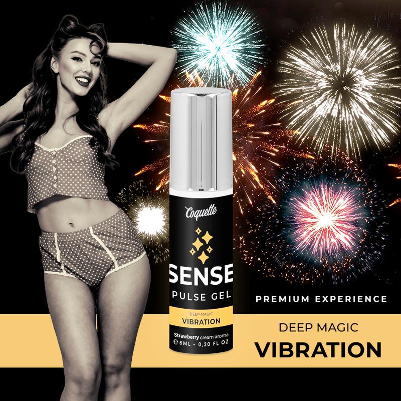 COQUETTE CHIC DESIRE - PULSE GEL STRAWBERRY MAGIC VIBRATION PREMIUM 6ML — zdjęcie 3
