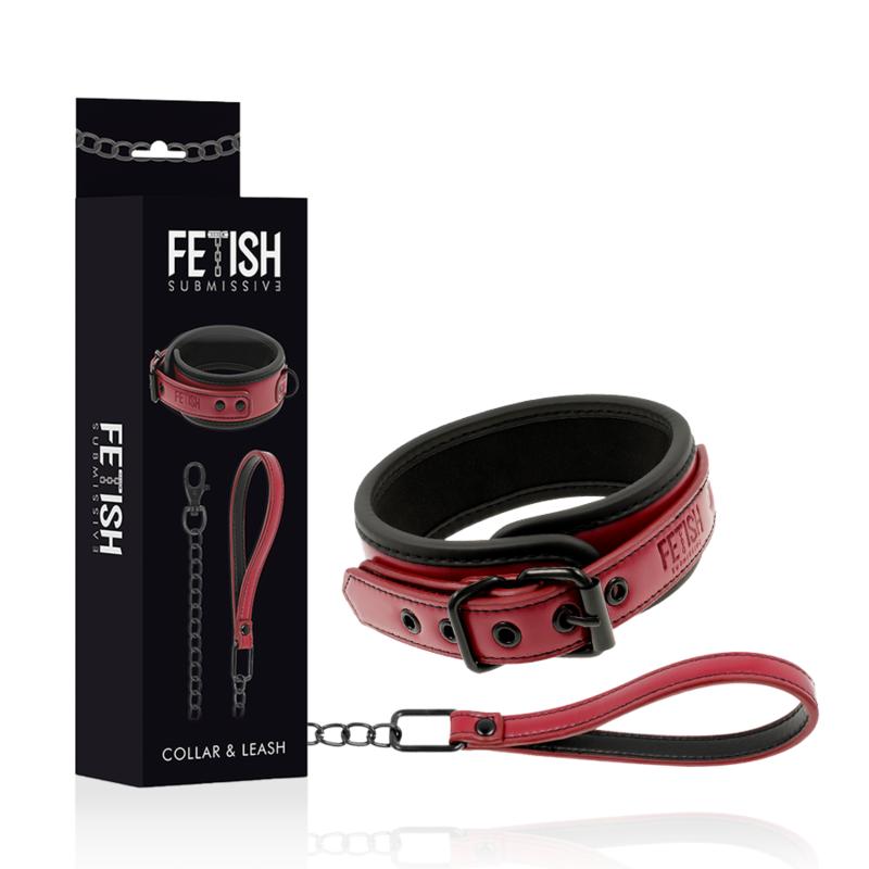 FETISH SUBMISSIVE DARK ROOM - NEOPRENE LINING CHAIN NECKLACE — zdjęcie 3
