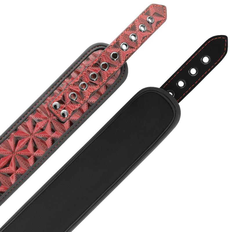 BEGME - RED EDITION COLLAR WITH NIPPLE CLAMPS WITH NEOPRENE LINING — zdjęcie 3