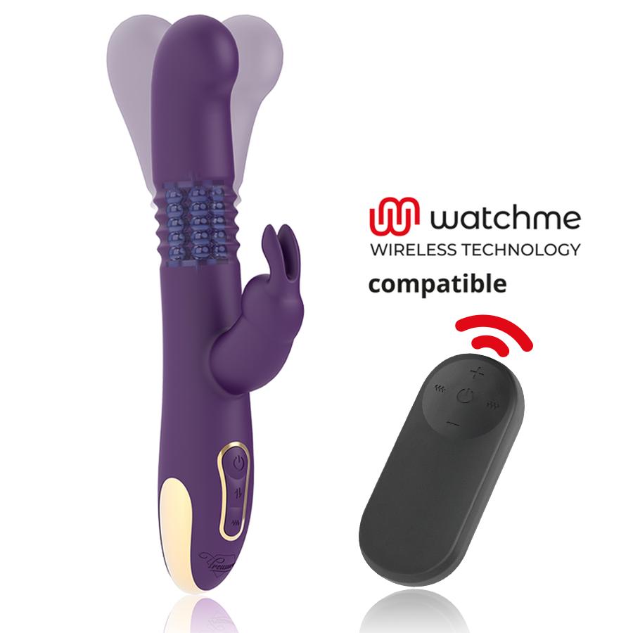 TREASURE - BASTIAN RABBIT UP & DOWN ROTATOR & VIBRATOR + WATCHME REMOTE CONTROL — zdjęcie 3