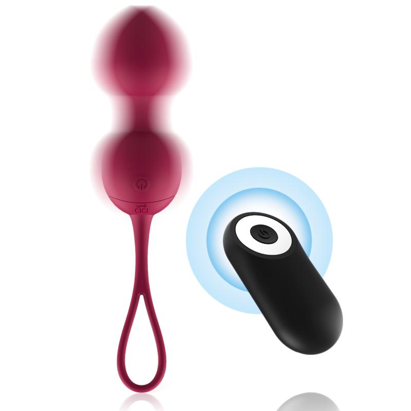 CICI BEAUTY - PREMIUM SILICONE 3 VIBRATING KEGEL BEADS REMOTE CONTROL — zdjęcie 3