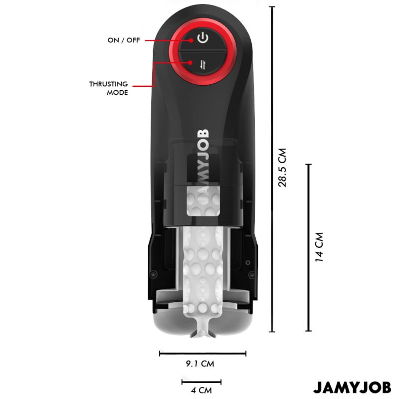 JAMYJOB - GRAVITY AUTOMATIC VAGINA MASTURBATOR 5 THRUSTING MODES AND SOUND EFFECT — zdjęcie 3