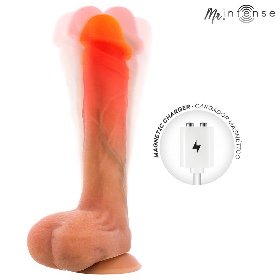 MR. INTENSE HIGH TECH - MR INTENSE - BRADLEY SILICONE VIBRATING DILDO WITH HEAT EFFECT AND REMOTE CONTROL 21 CM -O- 4.2 CM — zdjęcie 4