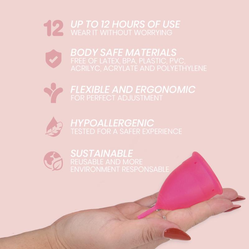 INTIMICHIC - MENSTRUAL CUP MEDICAL GRADE SILICONE - SIZE L — zdjęcie 4