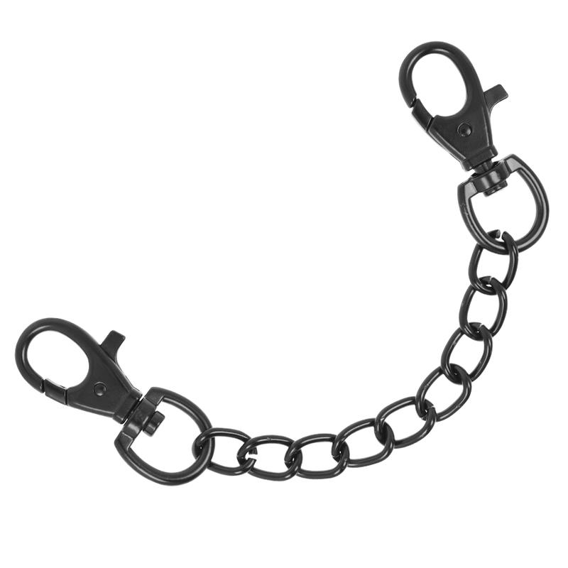 FETISH SUBMISSIVE DARK ROOM - VEGAN LEATHER ANKLE HANDCUFFS WITH NEOPRENE LINING — zdjęcie 4