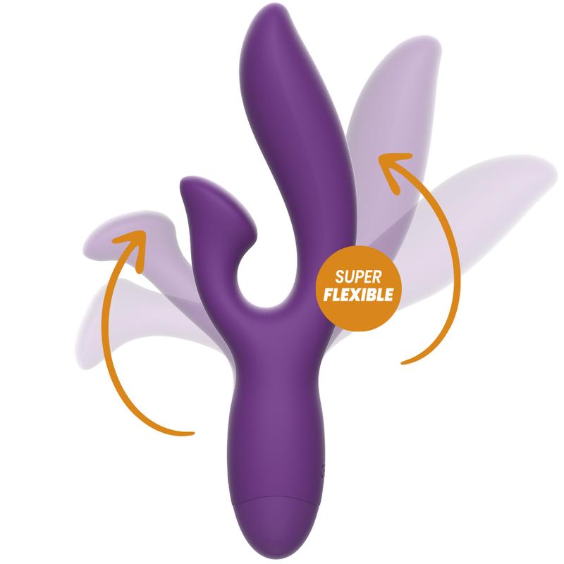 REWOLUTION - REWOFUN FLEXIBLE VIBRATOR WITH RABBIT — zdjęcie 4