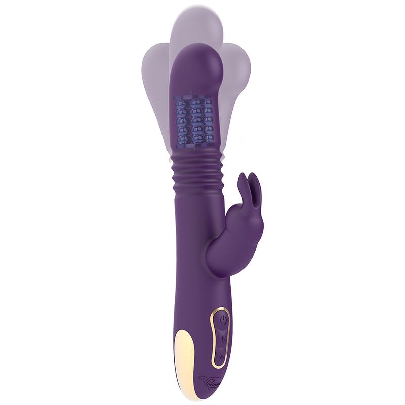 TREASURE - BASTIAN RABBIT UP & DOWN ROTATOR & VIBRATOR + WATCHME REMOTE CONTROL — zdjęcie 4
