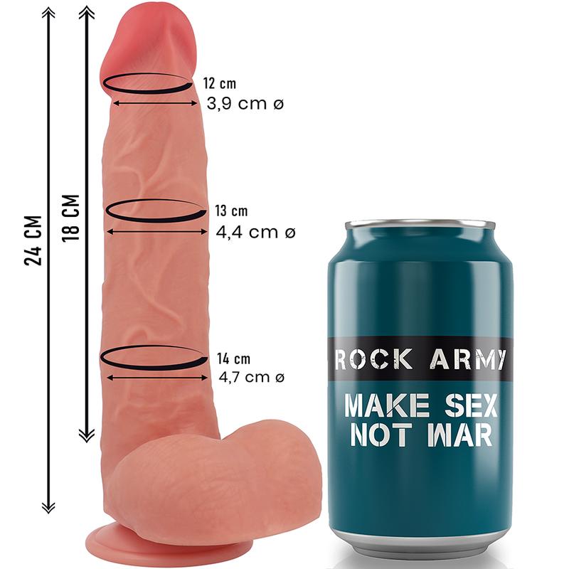 ROCK ARMY - ROCKARMY - LIQUID SILICONE RAPTOR 24 CM -O- 4.4 CM — zdjęcie 4