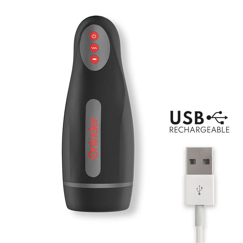 ONINDER - SEOUL RECHARGEABLE MALE MASTURBATOR 10 SPEED - FREE APP — zdjęcie 4