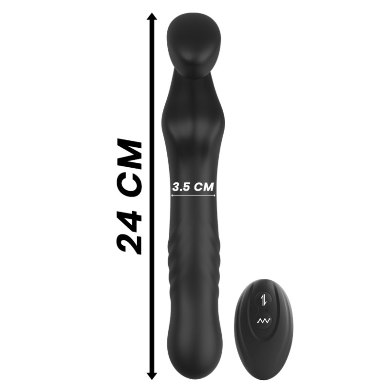 IBIZA - REMOTE CONTROL STRAPLESS VIBRATOR UP & DOWN — zdjęcie 4
