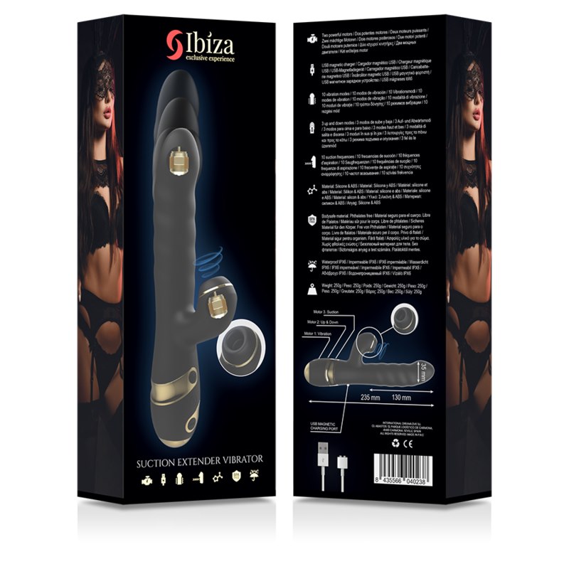 IBIZA - UP & DOWN + VIBRATOR + CLITORIS SUCTION