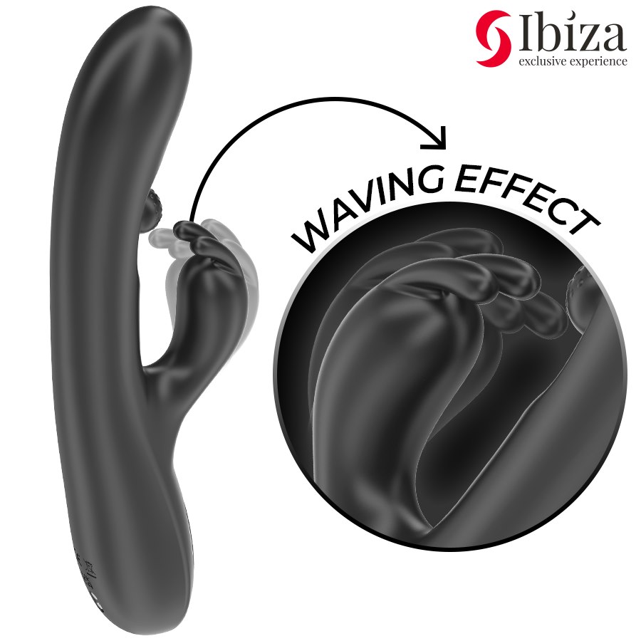 IBIZA - POWERFUL RABBIT VIBRATOR WITH MASSAGING ROLLING PEARL — zdjęcie 4