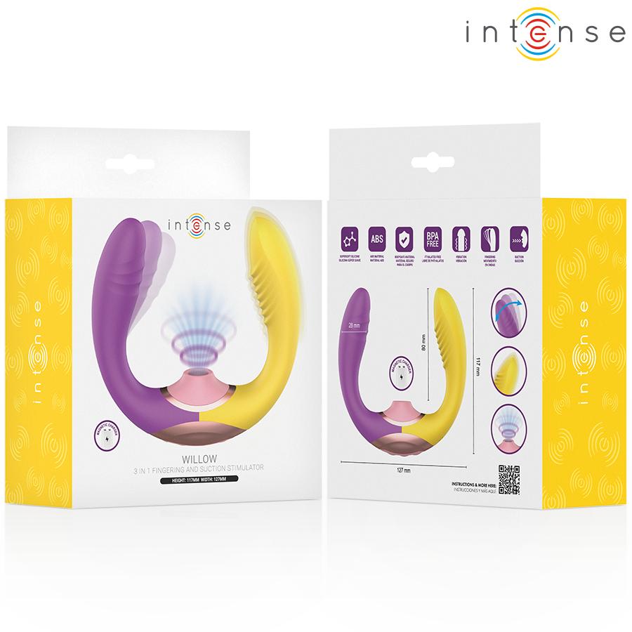 INTENSE HIGH TECH - INTENSE - WILLOW 3-IN-1 SUCTION AND VIBRATION STIMULATOR