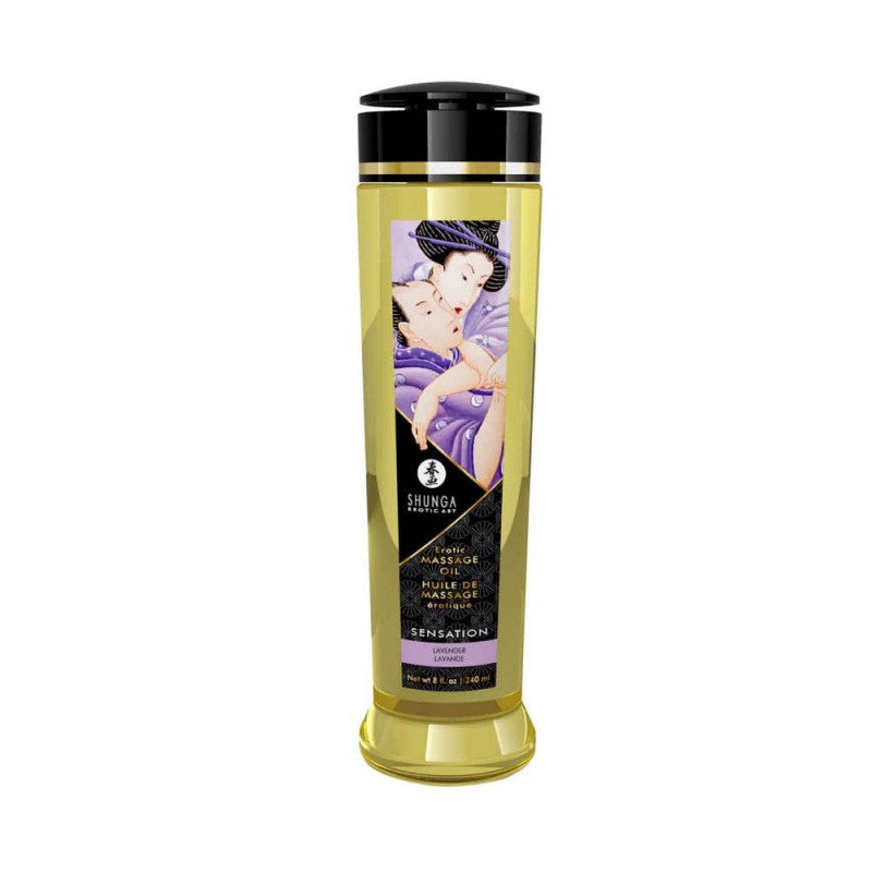 Olejek do masa¿u Sensation Lavender 240ml Shunga — zdjęcie 4