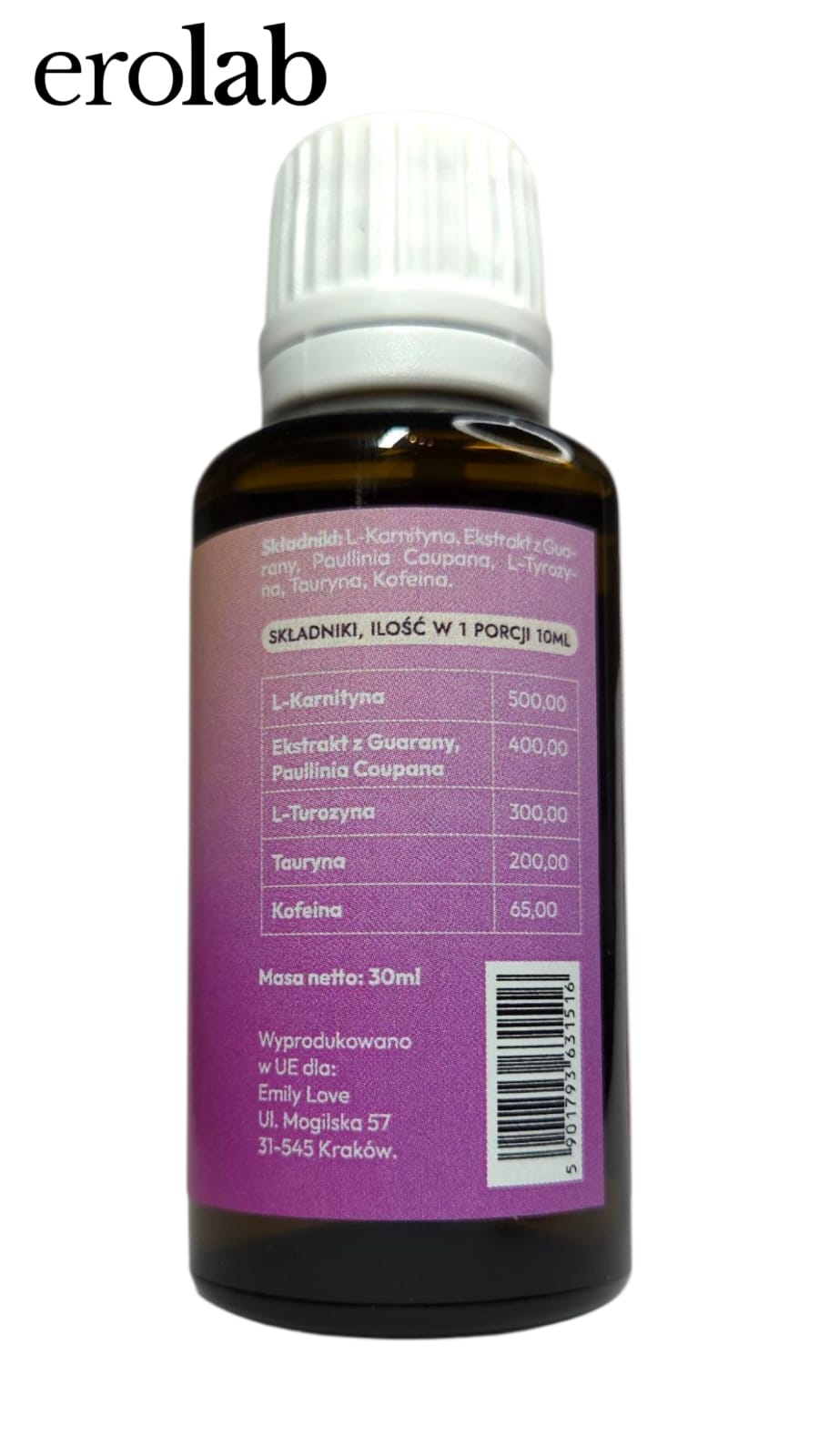 Erolab - Vibe Love Drops suplement diety dla kobiet libido 30 ml — zdjęcie 2