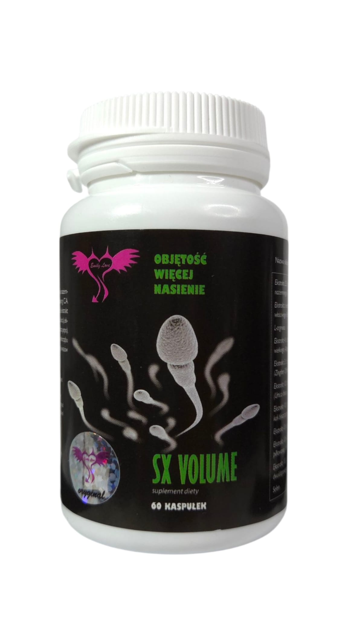Emily Love - SX Volume suplement dla mêzczyzn wzmacniaj¹cy potencjê 60 kaps.