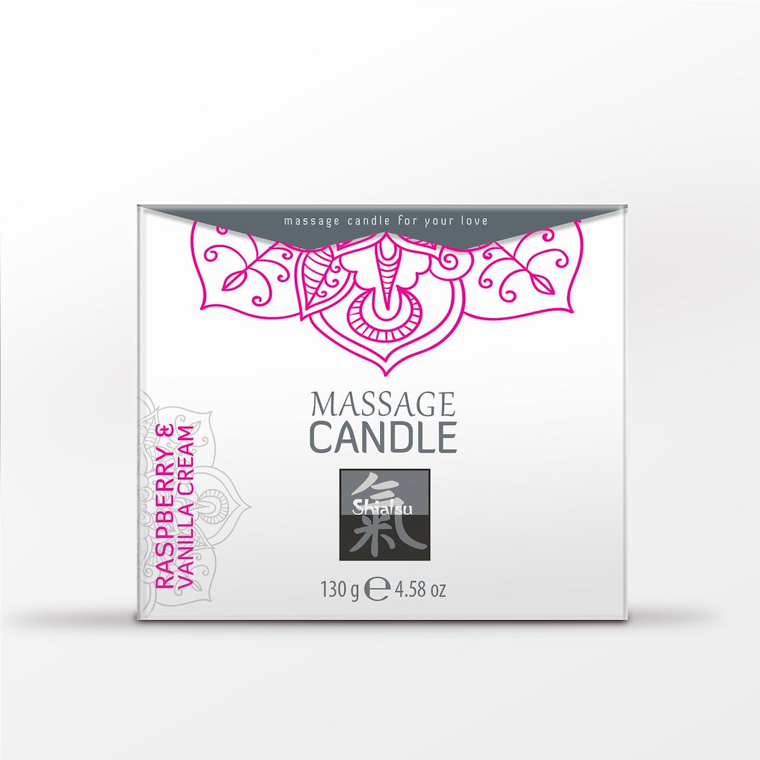 Shiatsu - Massage Candle - Raspberry & Vanilla Cream — zdjęcie 2
