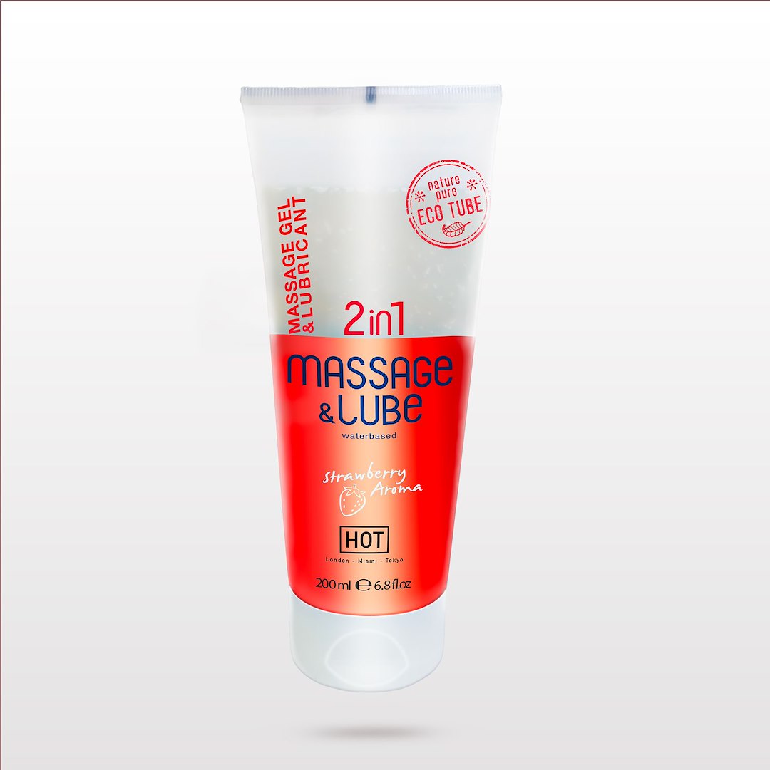 HOT Massage & Glide Gel 2in1 Strawberry